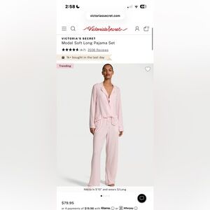 Victoria's Secret Pink Modal Pajama Set